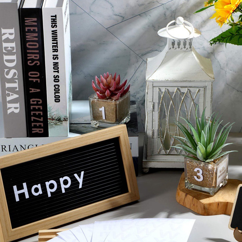 Bộ 8 Tấm Sticker Dán Trang Trí Hộp Thư Hộp Thư In Chữ Số Bằng Vinyl