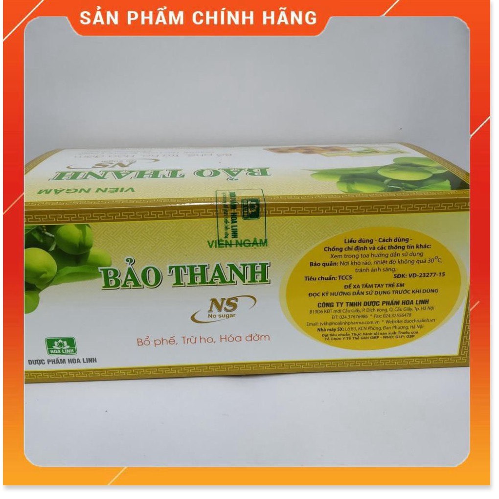 Viên ngậm BẢO THANH không đường