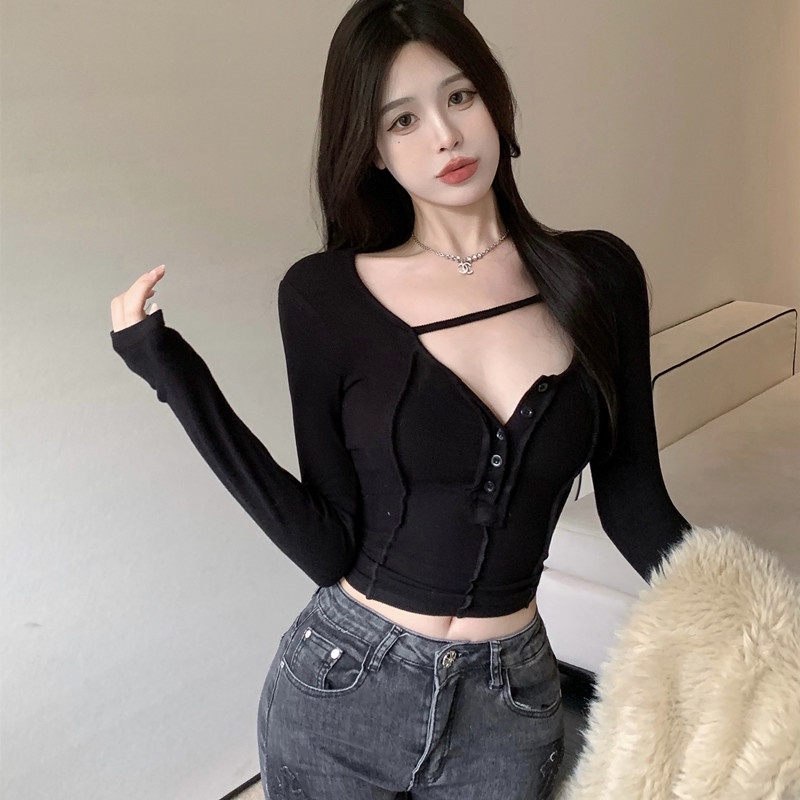 Áo Thun Tay Dài Thiết Kế Hợp Thời Trang