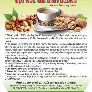 Bột ngũ cốc thanh bét