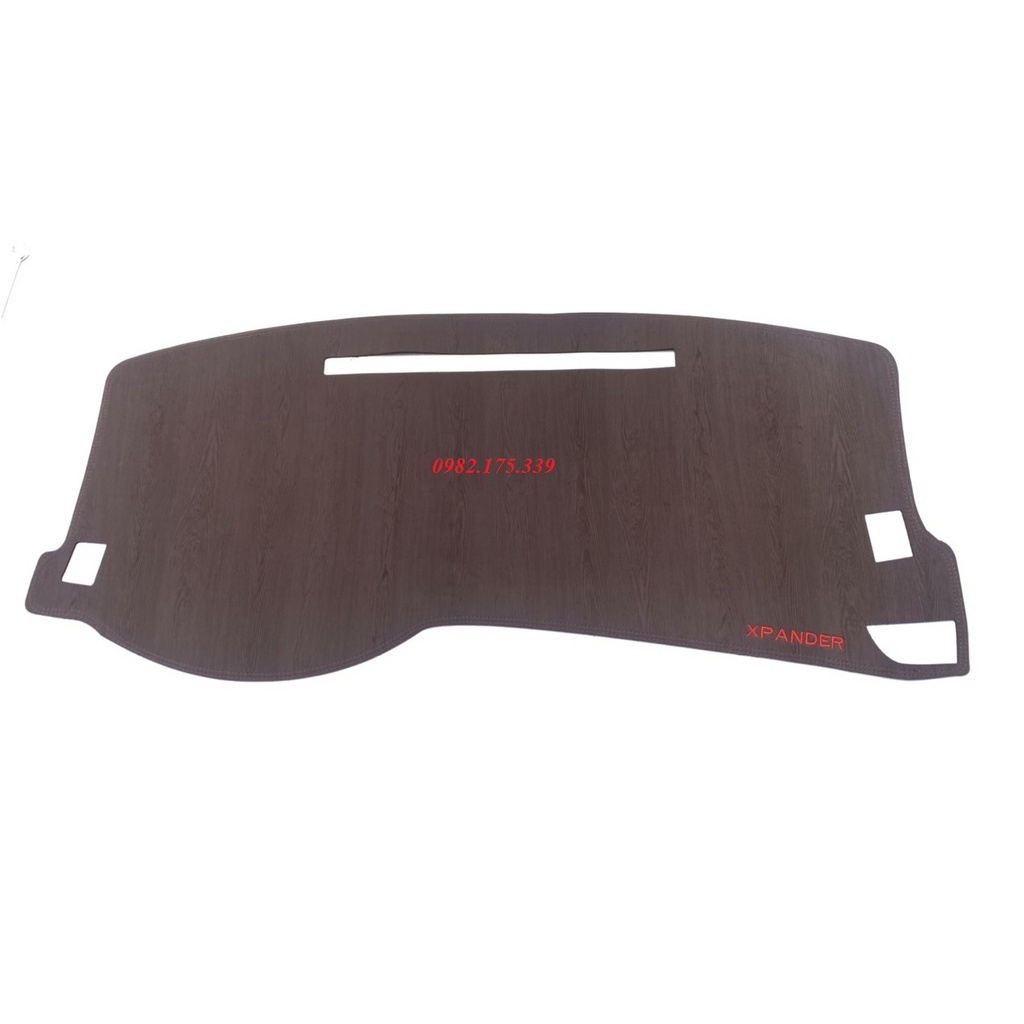Thảm taplo da vân gỗ Xpander 2018 -2021, thảm taplo da vân gỗ may thiết kế theo xe Xpander cao cấp hàng dày đẹp