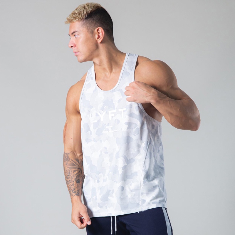 Áo Ba Lỗ Nam Họa Tiết Rằn Ri Chất Liệu Co Giãn Khô Thoáng Nhanh Size M-3XL