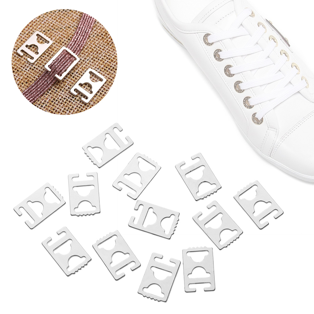 Set 4/8 Khóa Dây Giày Thể Thao Bằng Kim Loại Tiện Dụng