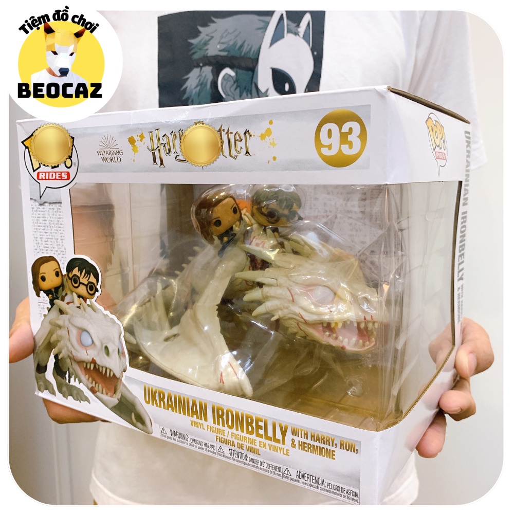 Funko Pop Harry Potter bản cưỡi rồng Gringotts cùng Ron Hermione Đồ chơi Beocaz Chính Hãng quà tặng Phù thủy phép thuật