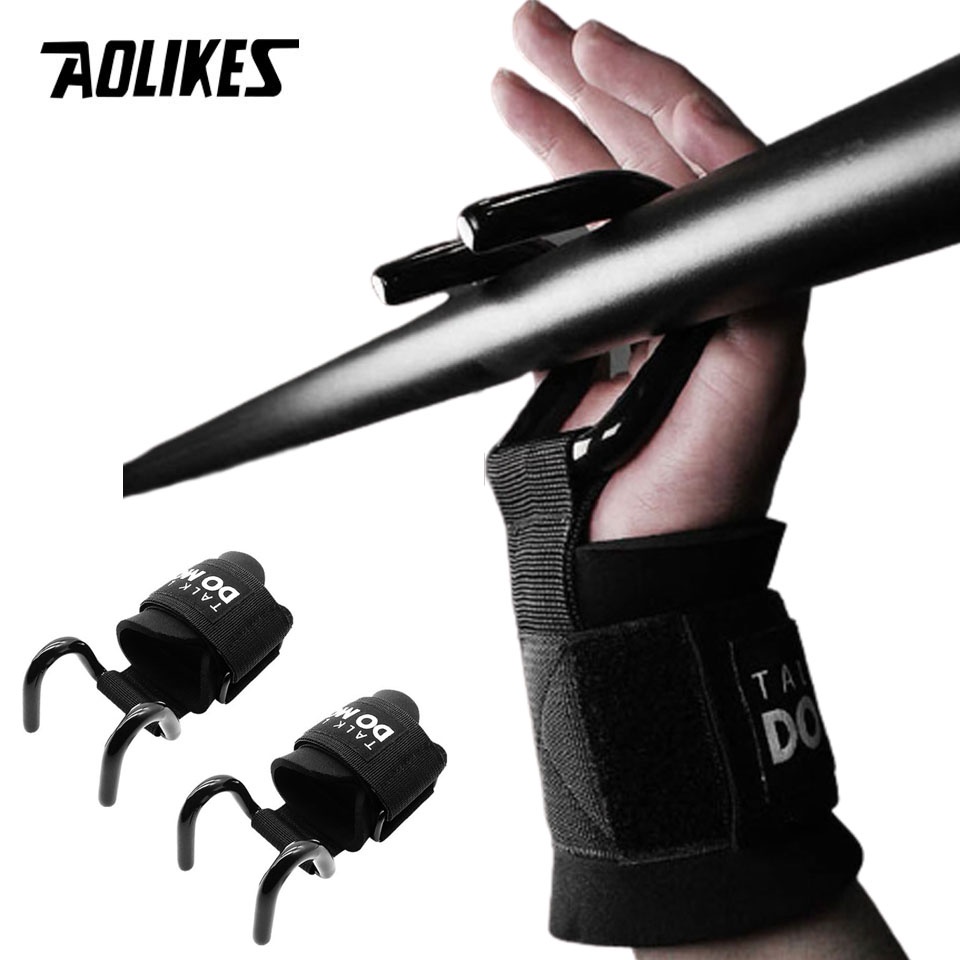 Aolikes Bộ 2 Đai Quấn Cổ Tay Hỗ Trợ Nâng Tạ