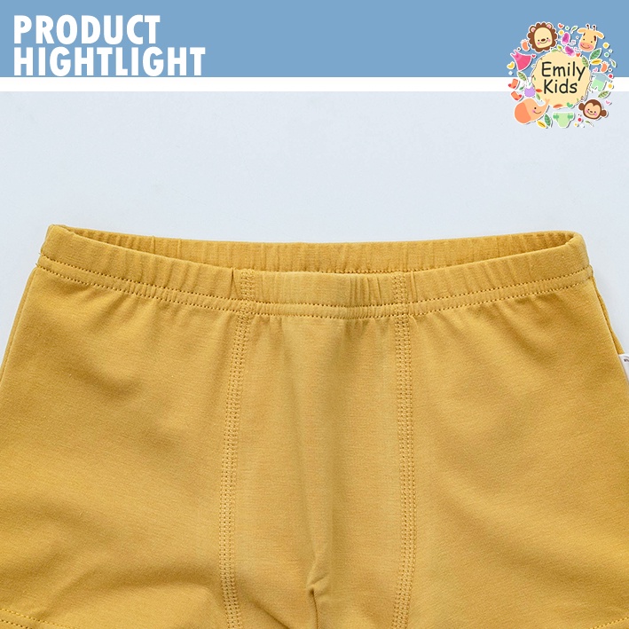 Bộ 5 Quần Lót Boxer Thoáng Khí Thoải Mái In Họa Tiết Hoạt Hình Dễ Thương Cho Bé Trai 3-12 Tuổi