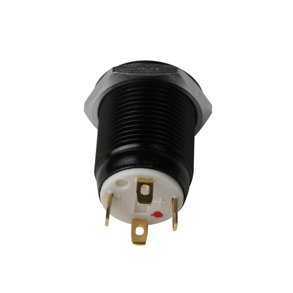 Công TắC NúT NhấN KhởI ĐộNg GOGOUP 12mm 12V 4Pin - MàU Đen