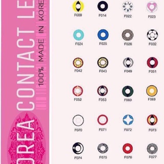 Lens đỏ cosplay F023 và ngâm lens