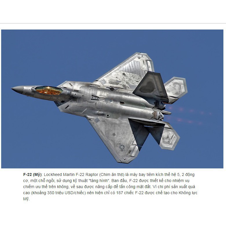 F22_máy bay chiến đấu nguy hiểm nhất hành tinh