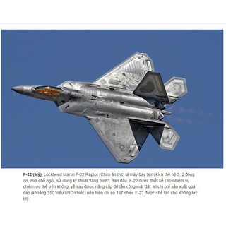 F22_máy bay chiến đấu nguy hiểm nhất hành tinh