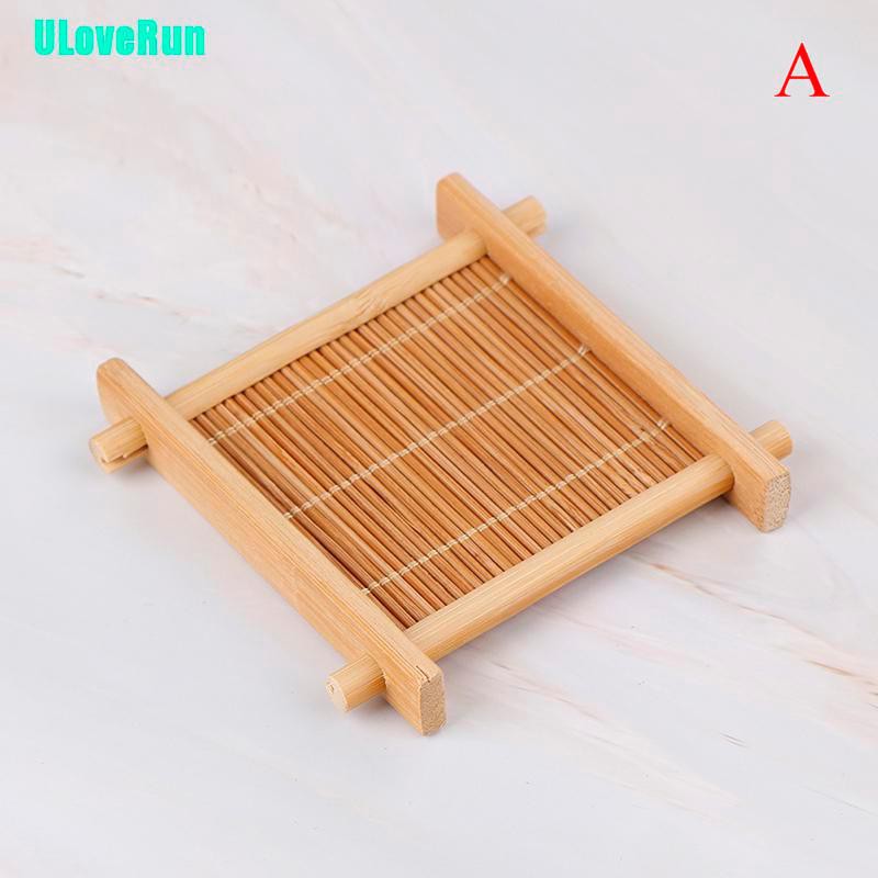 Uloverun Đế Lót Ly Trà Bằng Tre Chất Lượng Cao