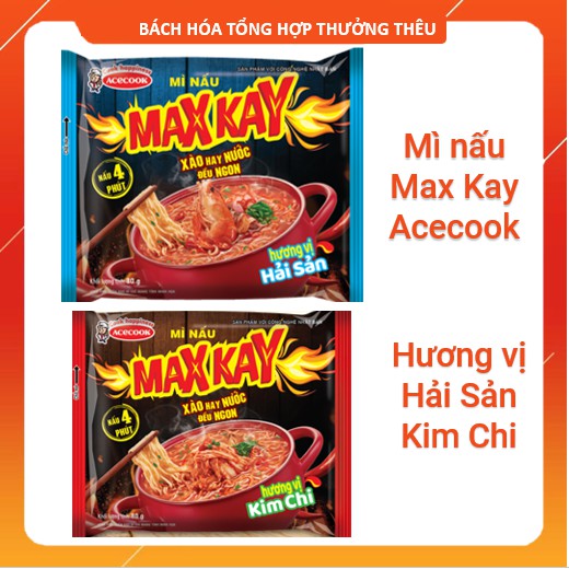 Mì cay, mì nấu Max Kay Acecook hương vị hải sản/ kim chi | BigBuy360 - bigbuy360.vn