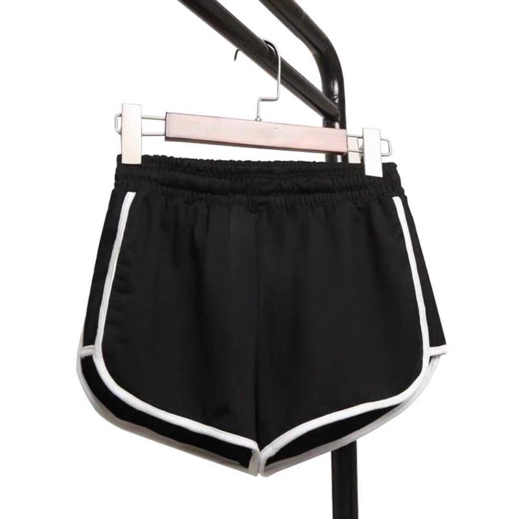 Quần đùi short nữ THE MEI 1992 cao cấp - Quần sooc nữ viền kẻ bắt mắt cạp chun nâng mông phong cách thể thao thời trang