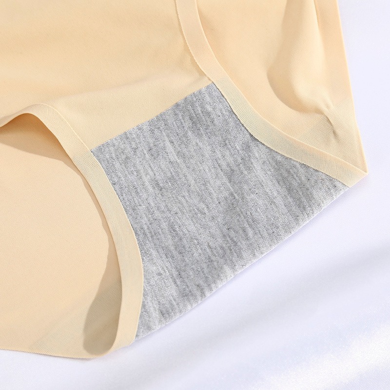 Quần lót LEVAO lụa băng đáy cotton giấu đường may chống vi khuẩn thoáng khí cho nữ