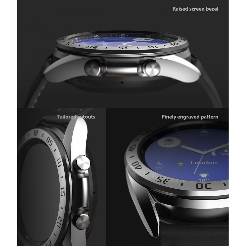 Viền Bezel cho Samsung Galaxy Watch 3 (45mm / 41mm ) - Hãng RINGKE