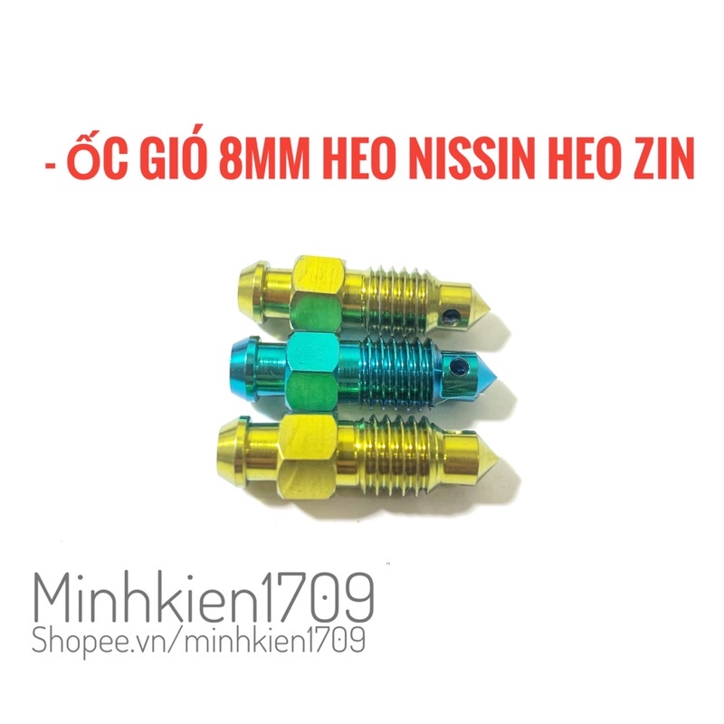 (GR5 XỊN) Ốc gió titan 8mm heo nissin và heo zin