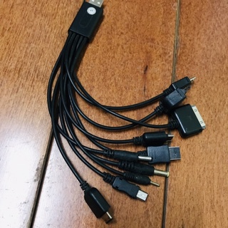 bộ cóc Cáp sạc 10 đầu dây ngắn