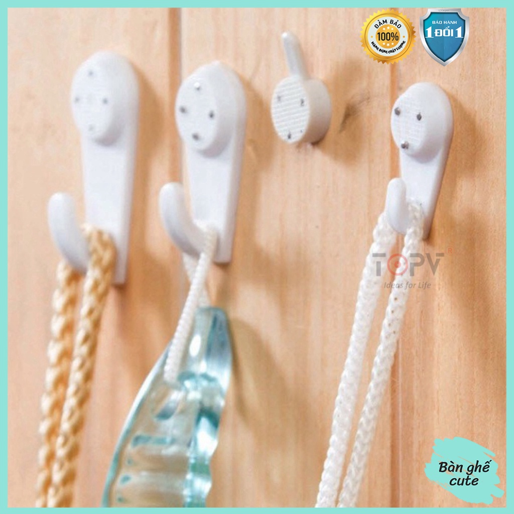 Móc đinh đóng tường 4 chân treo tranh treo khung ảnh treo đồ không cần khoan Ban_ghe_cute
