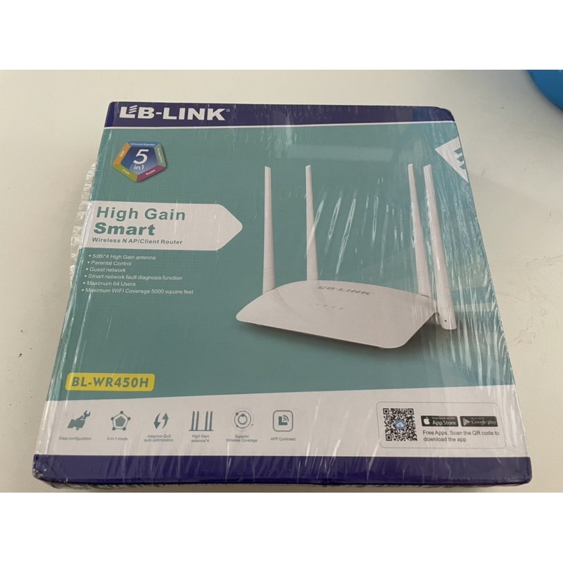Bộ phát Wifi 4 râu LB LINK - WR450H - Hàng chính hãng