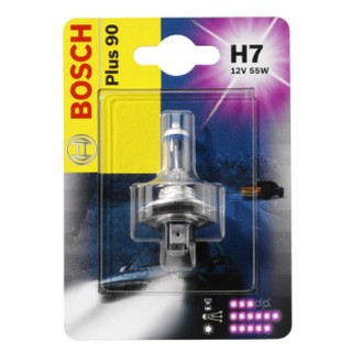 Bóng đèn (Đảm bảo Bosch chính hãng) tăng sáng 90% ( H1 + H4 + H7 )