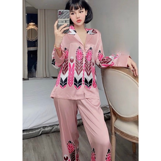 PIJAMA HOẠ TIẾT LÁ CAO CẤP ( NEW)
