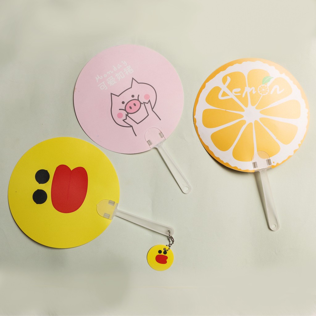 Quạt Mini Cầm Tay mùa hè pilu  2 mặt