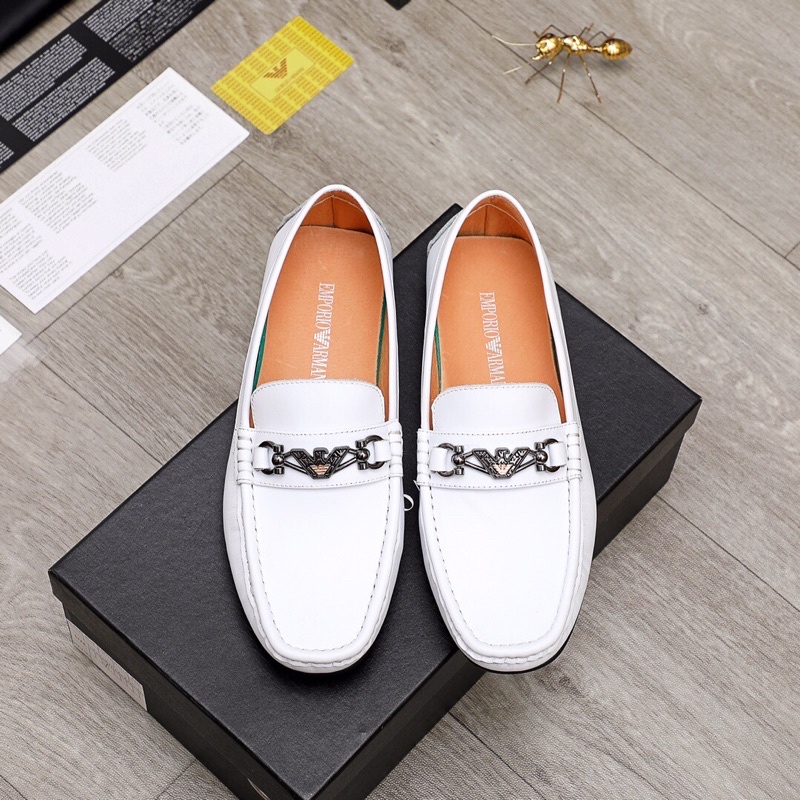Giày nam thời trang mới Armani chi tiết tinh xảo sử dụng da bò 1 lớp nhập khẩu lót da heo siêu nhẹ