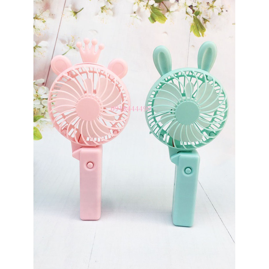 [Loại bền-chọn màu] Quạt mini tích điện sạc USB 2 kiểu đứng tiện dụng