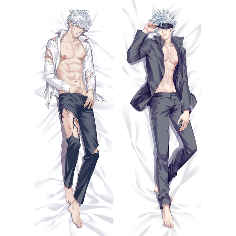 Vỏ Gối Ôm In Hình Nhân Vật Anime Jujutsu Kaisen Gojo 60x180cm Ốp
