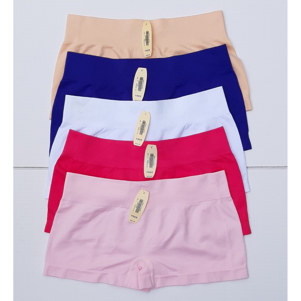 [Big size 65cm đến 110cm] Combo 05 Quần đùi short nữ Định Hình mặc trong váy Thun Lạnh 100% Poly Cotton thoáng mát