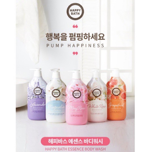 Sữa tắm Hàn Quốc HAPPY BATH  Body wash / 900ml