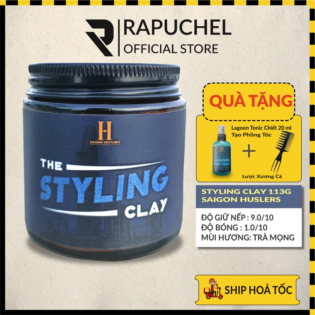Sáp vuốt tóc nam Styling Clay chính hãng thơm giữ nếp Rapuchel Store SSC01