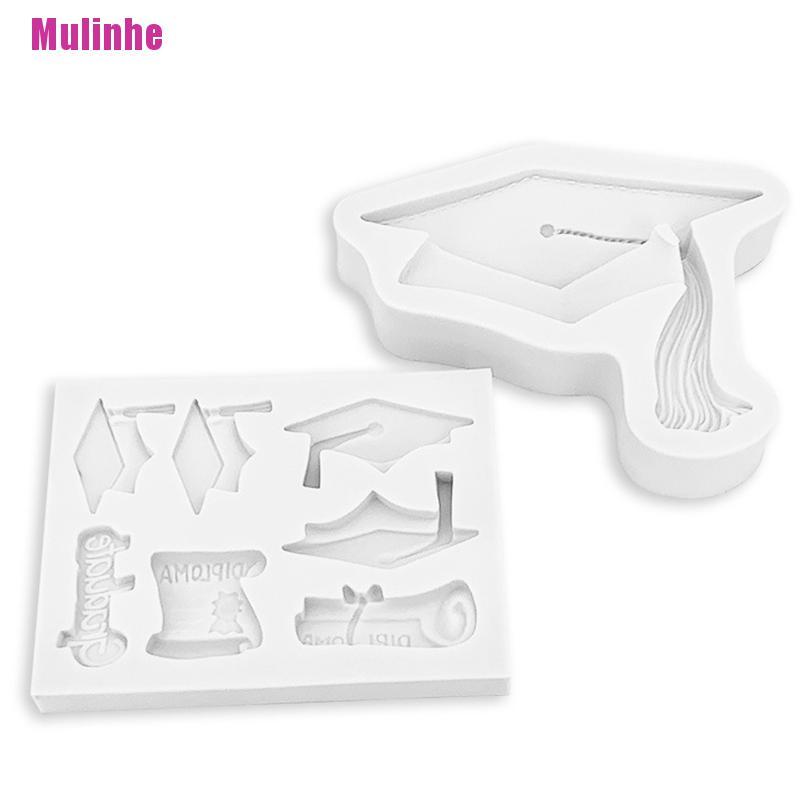 Khuôn Silicone Tạo Hình Trang Trí Bánh Phong Cách Lễ Tốt Nghiệp Độc Đáo