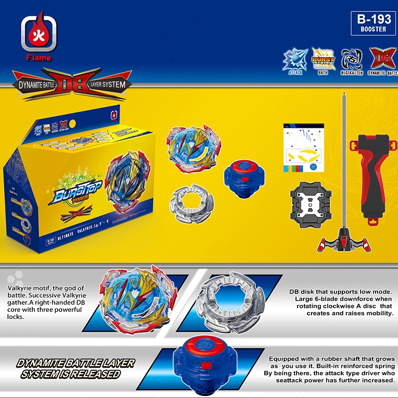 Bộ Đồ Chơi Con Quay Beyblade Burst B-193 Ultimate Valkyrie B193 B184 Xanh Dương Cho Bé