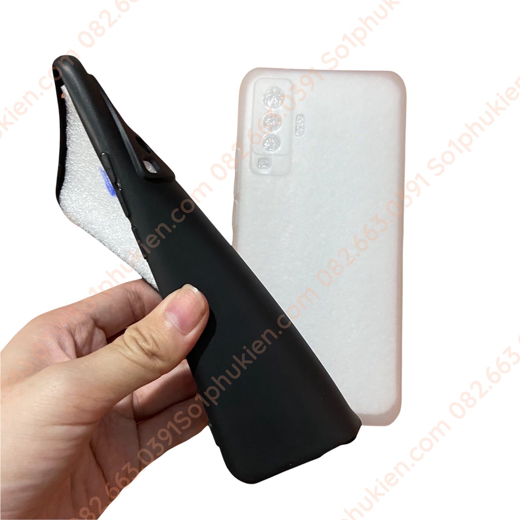 Ốp lưng Vivo X50 dẻo đen trơn , dẻo trắng đục có bảo vệ cam