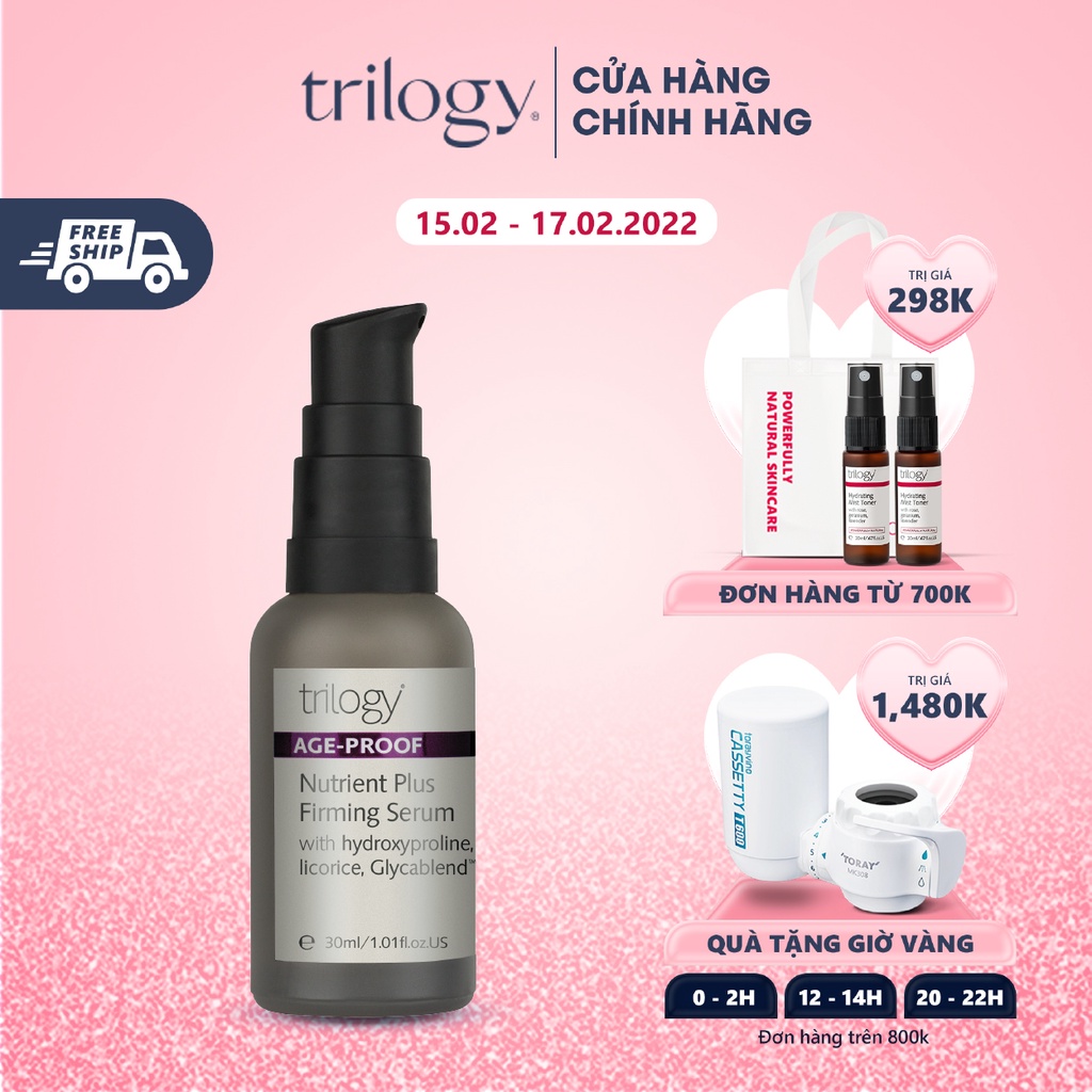 Tinh chất dưỡng da căng mịn Trilogy Age-Proof Nutrient Plus Firming Serum 30ml