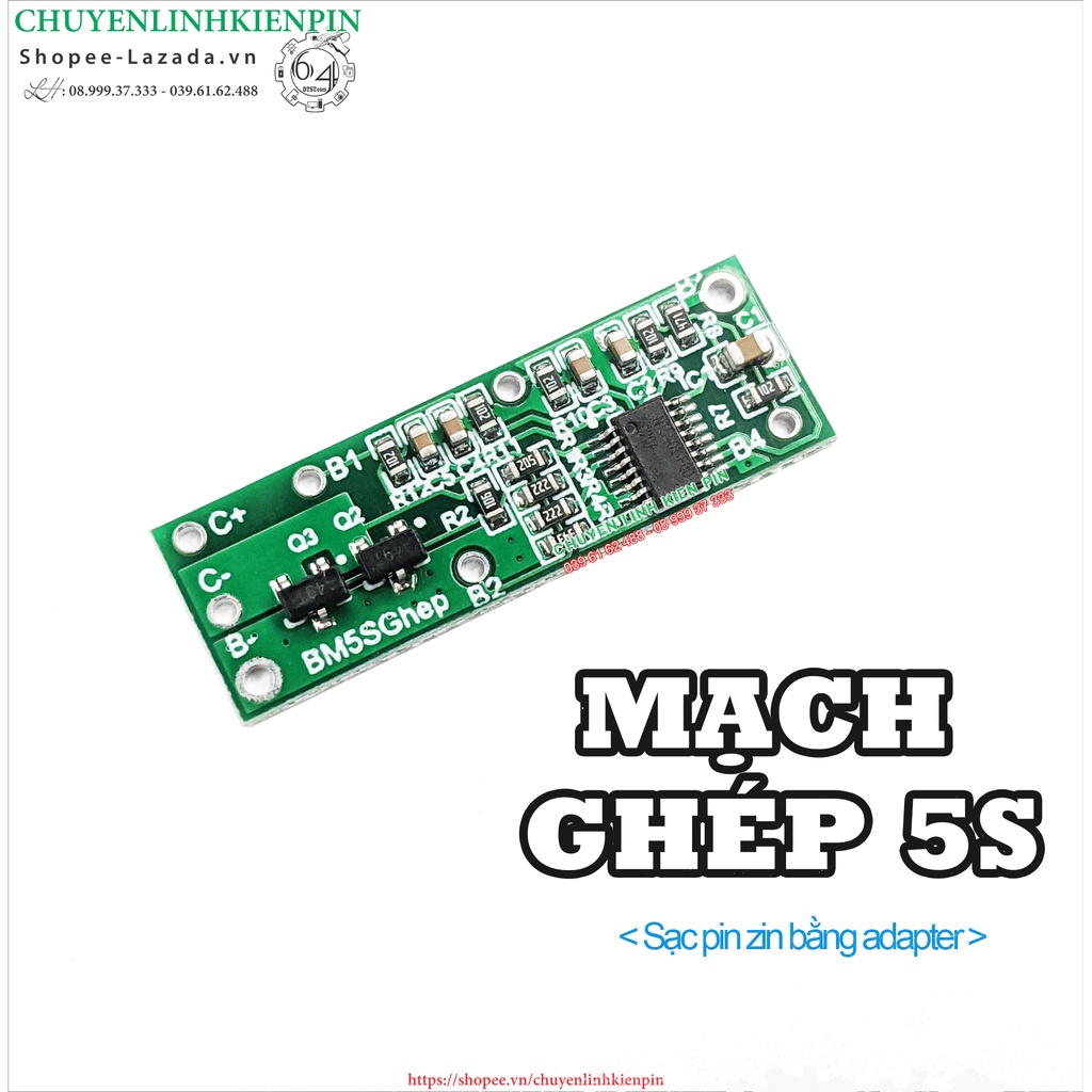 Mạch ghép 5s-18v siêu nhỏ kt 10x30mm ( BM5SGhep_283 )