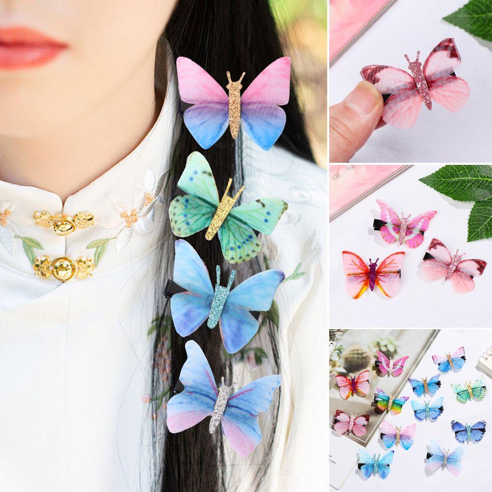 Set 2 Kẹp Tóc Hình Bướm Xinh Xắn