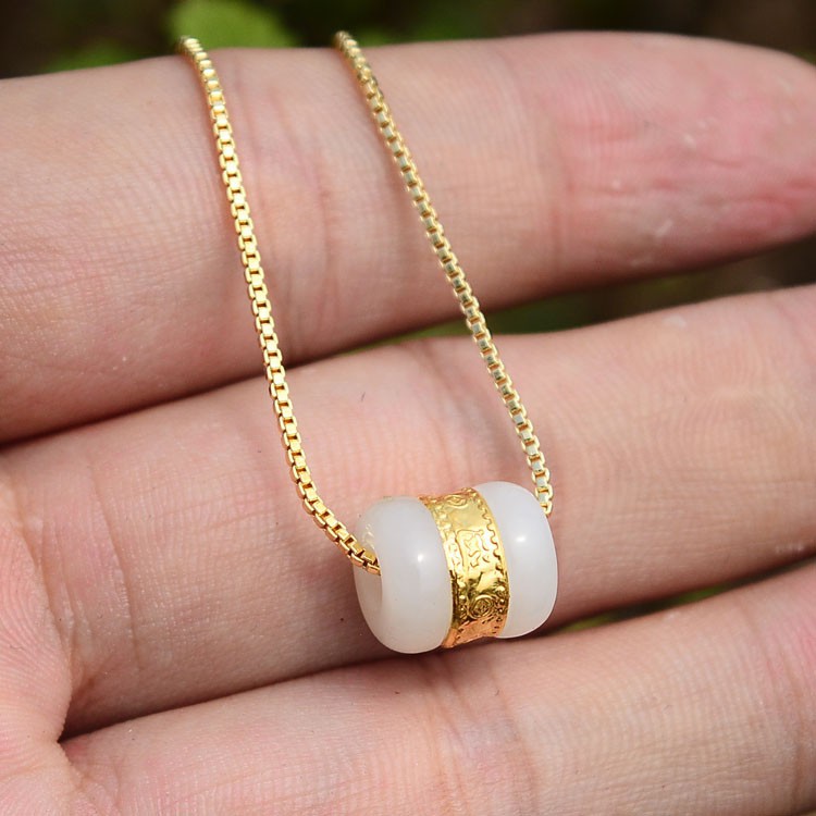 GIÁ SỈ  Mặt Dây Lu Thống Bạch Ngọc - Hàng đẹp loại 1, PH322