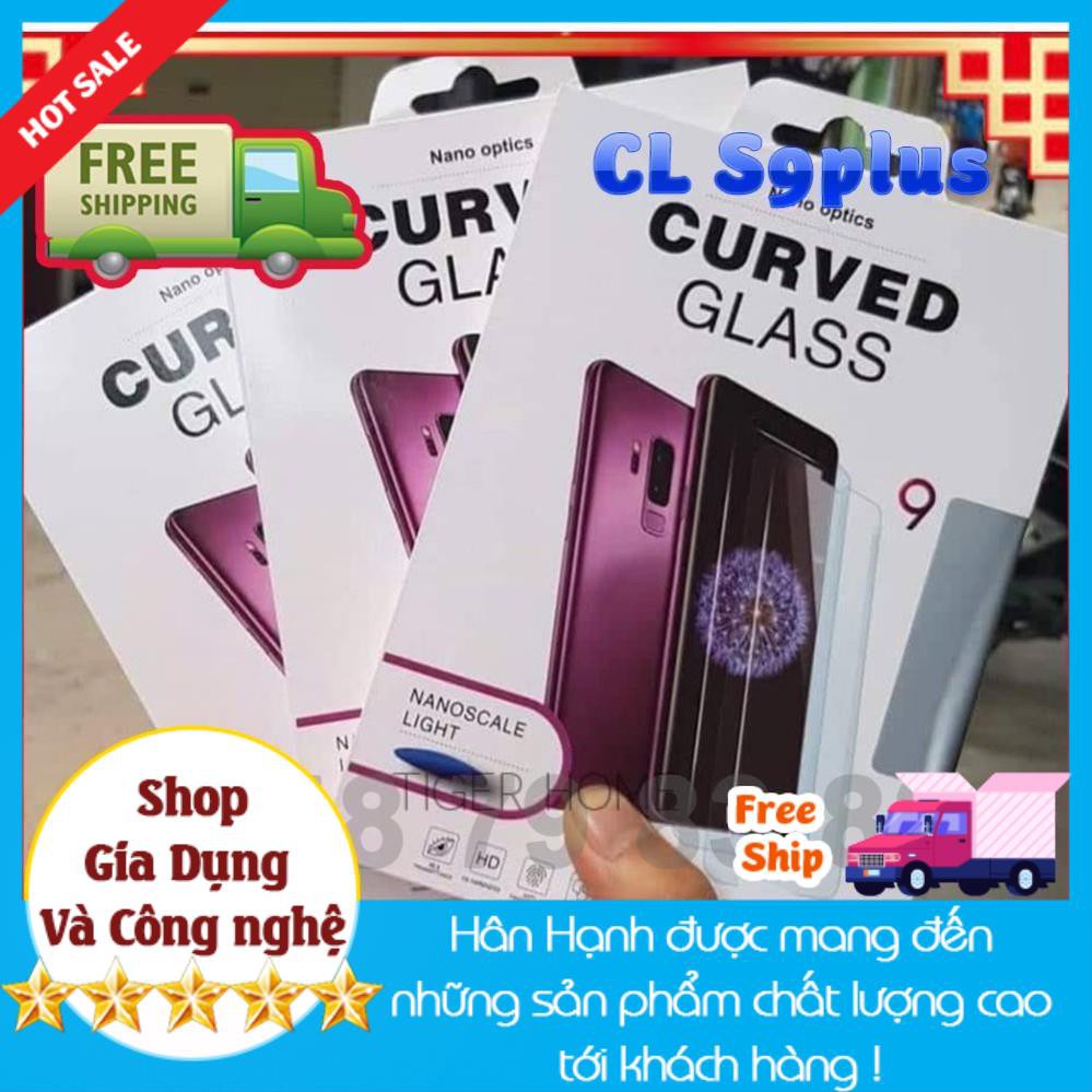 Kính cường lực full Màn Hình keo nước UV Samsung S9 Plus - uv2 New 2019