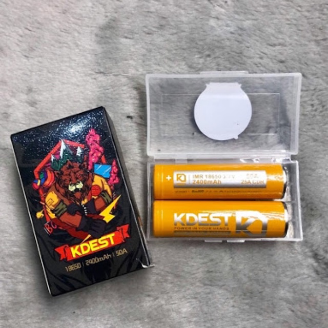 Pin KDEST 18650 vàng dung lượng 2400mah 50A