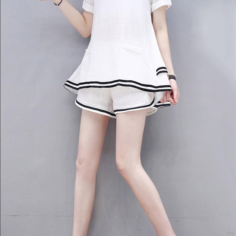 Đồ bộ ngắn vải cotton thoáng mát trẻ trung và thời trang cho nữ