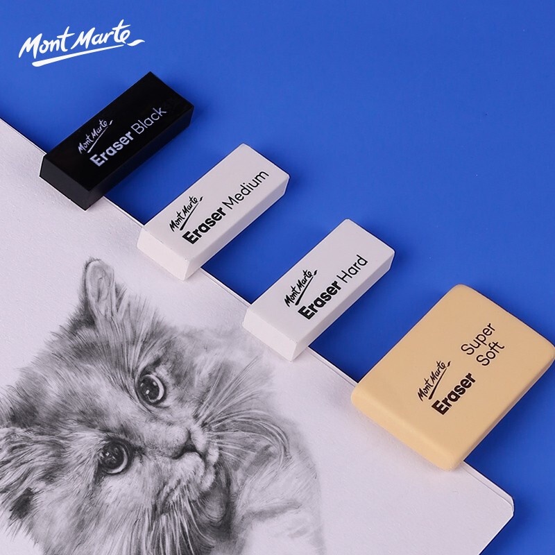 Bộ 4 Gôm Tẩy Chuyên Nghiệp Mont Marte - Artist Erasers Signature 4pc - MAXX0005