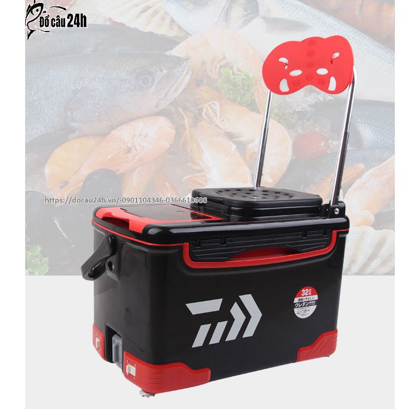 Thùng Câu Cá Dùng Cho Câu Đài Daiwa 32 lít Đa Năng chất lượng chất lượng cao TT