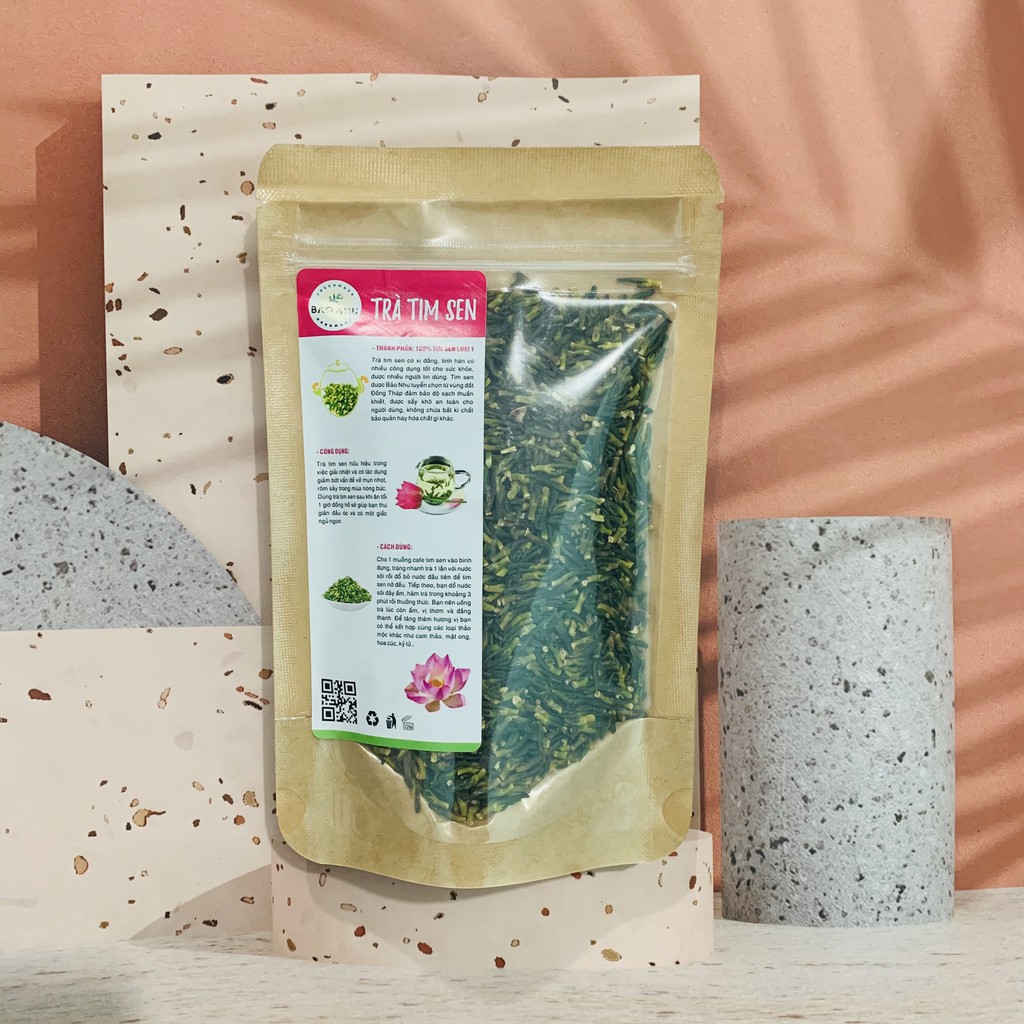 Trà Tâm Sen  Sấy Khô 100gr Loại Đẹp Giúp Ngủ Ngon Thanh Nhiệt