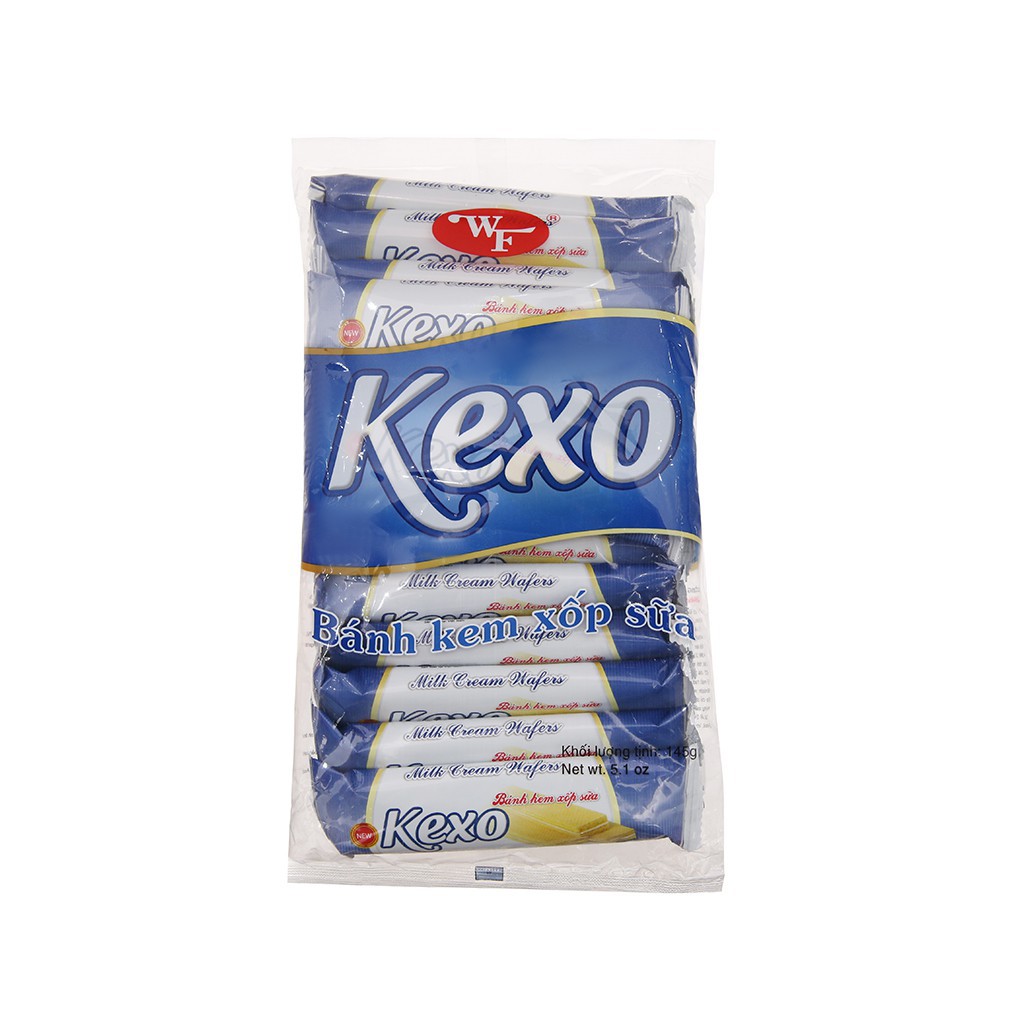 Bánh kem xốp sữa Kexo gói 145g