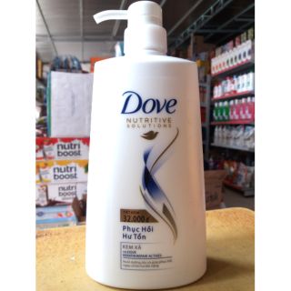 Kem xả DOVE PHỤC HỒI HƯ TỔN chai 620g.