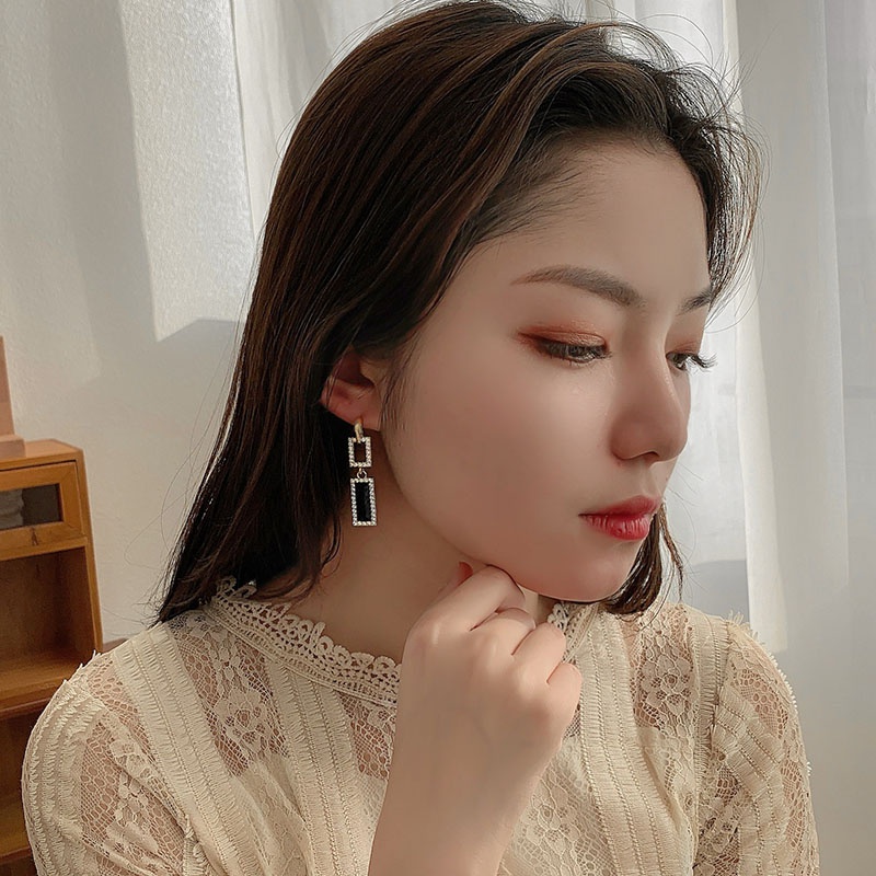 Khuyên tai dáng dài phong cách Hàn Quốc dễ thương thời trang dành cho nữ