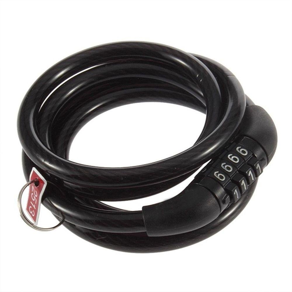 Ổ Khóa Dây Xích Xe Đạp Leo Núi Bằng Thép Dài Có Mật Khẩu 4 Chữ Số 1200MM An Toàn Tiện Dụng