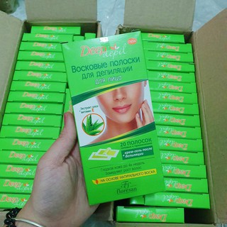 Miếng wax tẩy lông mặt Deep Depil